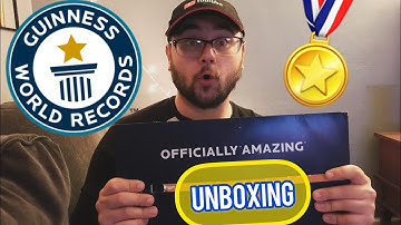Guinness World Records Certificate Unboxing
