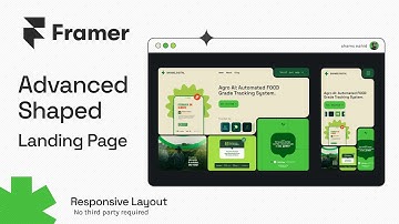 Framer Advanced Shaped Landing Page | Inverted border radius | Free Remix