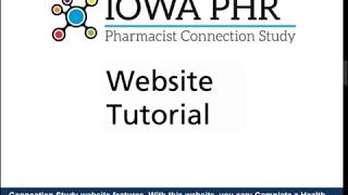 Iowa PHR study - web app tutorial screenshot 2