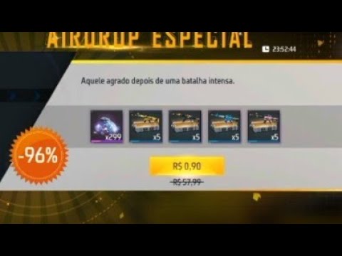 300 DIAMANTES POR 1 REAL! COMO PEGAR!!! 😱 NOVA ATUALIZAÇÃO NOS AIRDROP E  COBRA KAI! 