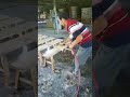 The process of aging a wooden stool- Good tools and machinery make work easy
