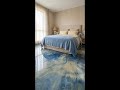 Sleeping on water: Bespoke liquid marble resin floors 🌊✨