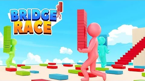 Bridge Race  Android All Levels Gameplay, Satisfying, Funny Mobile games Walkthrough