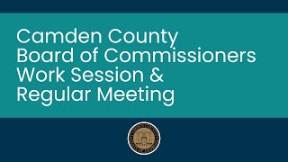 Board of Commissioners Work Session and Regular Meeting - October 21, 2025