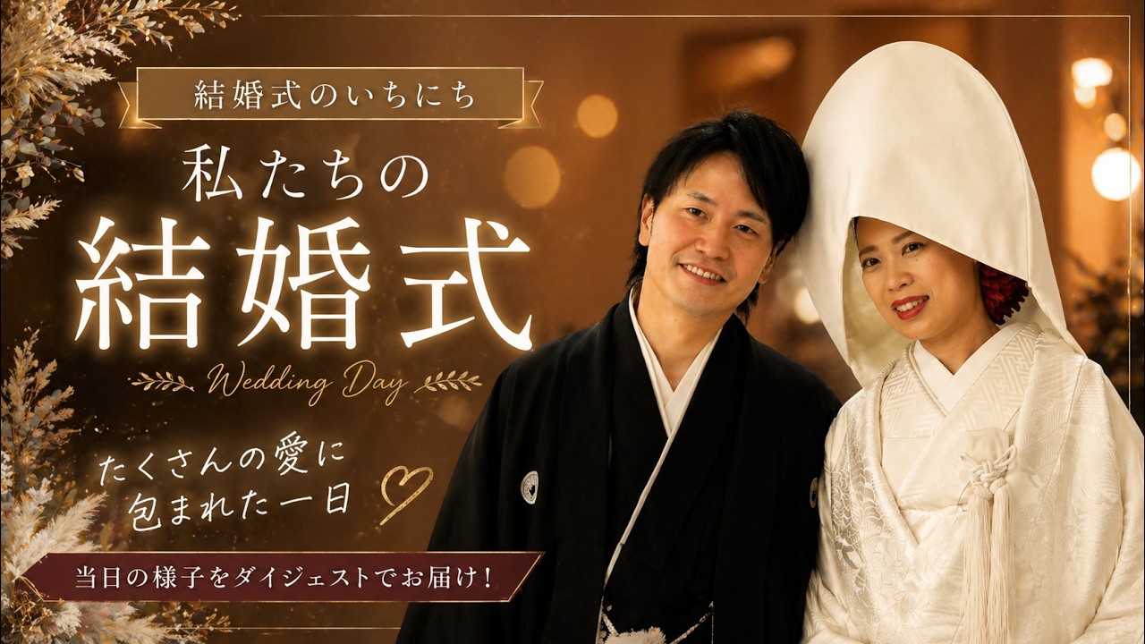 卒花結婚式レポ動画 "結婚式のいちにち”【埼玉県 パレスホテル大宮 編】