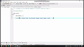 C Program to Print Natural Numbers in reverse using For Loop @shortzvideo