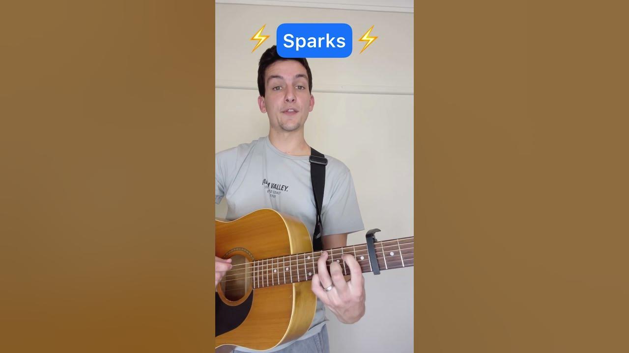 How to play Sparks by Coldplay (Guitar Tutorial) YouTube