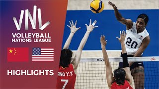China vs  USA | Highlights | Week 1 | Women's VNL 2024