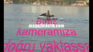 Jetskide Üstsüz Yakalanan Ahu Tuğba