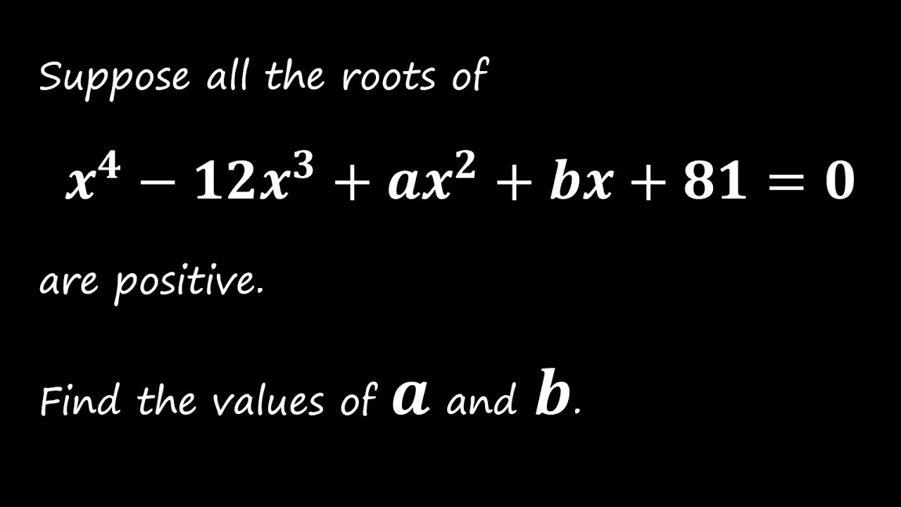 An Application Of AM GM Inequality In An Equation YouTube An Application Of AM GM Inequality In An Equation YouTube