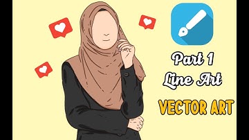Senyum Untukmu ||| Vector Art Tutorial || PART 1 - LINE ART | Aplikasi Infinite Design