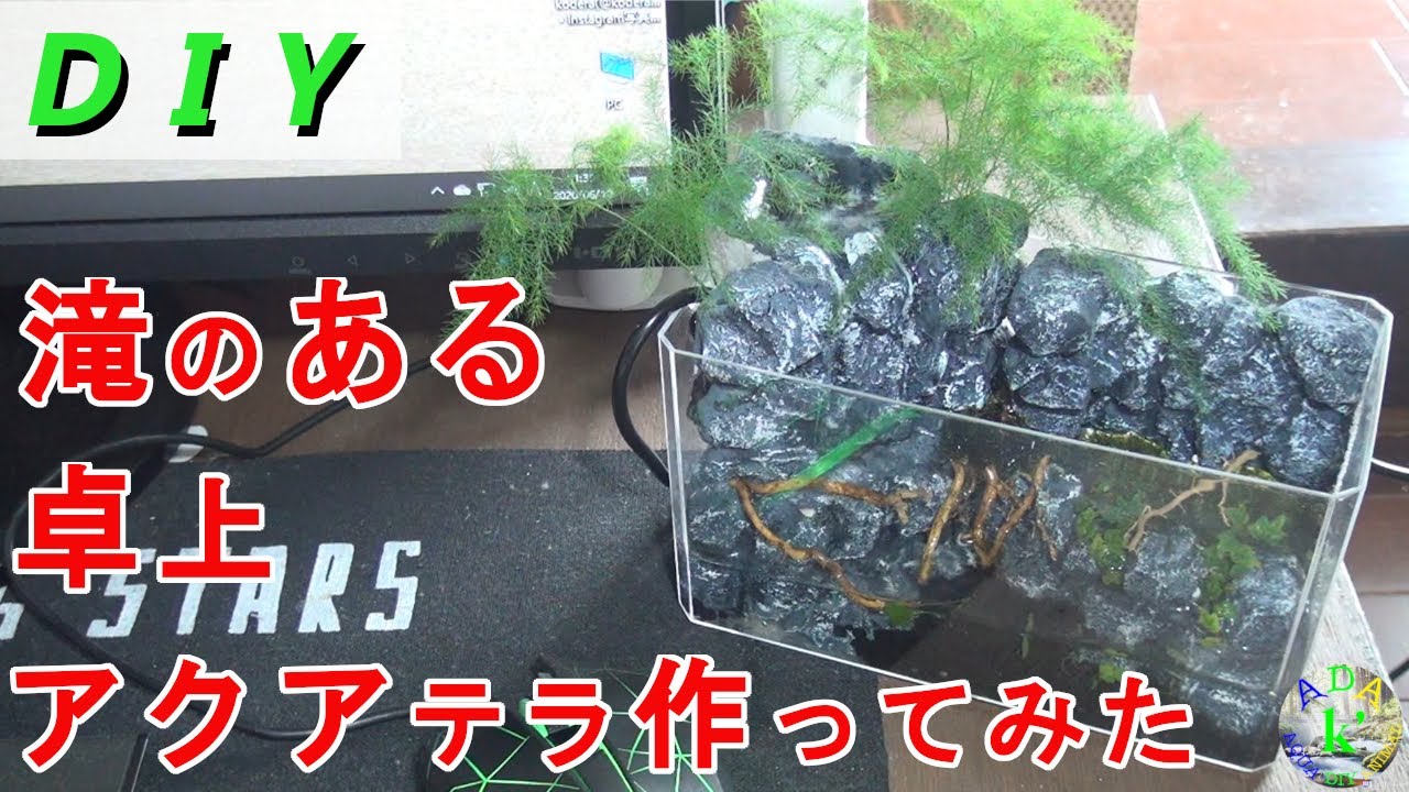 100均小さな卓上アクアテラリウム Small Tabletop Aqua Terrarium Youtube