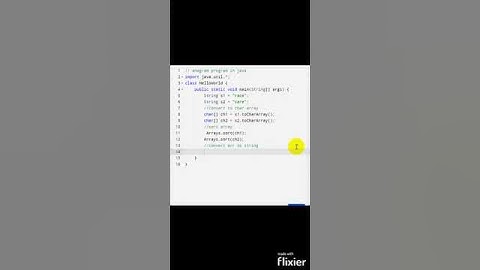 anagram strings program in java