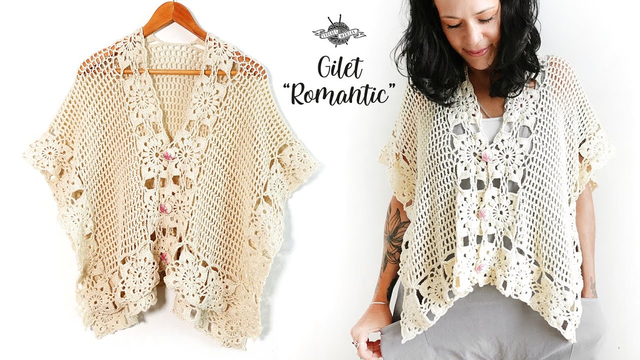 gilet poncho crochet