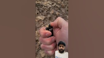 Start a fire with an apple and a broken empty lighter 🍎🔥