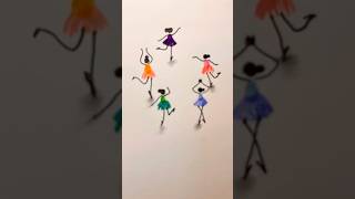 Easy Ballerina Drawing for Kids 🩰 | Simple Dance Sketch Art Tutorial #drawingtutorial #art #shorts