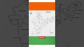 India map 🗺️ subscribe #viral #drawing #subscribe #art #shortvideo #india #sketch