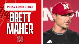 Nebraska Football ST Coordinator Brett Maher meets with the media on Tuesday I GBR