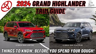 2024 Toyota Grand Highlander|Things to Know, Before You Spend Your Dough!