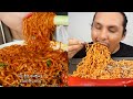 Mukbangers TRYING SPICY NOODLE CHALLENGE AROUND THE WORLD 🌏