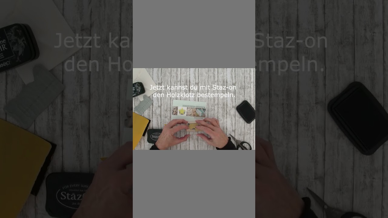 Stempelmontage auf Holz #diyprojects #handwerk #diy #shorts #stempelmontage #stempelen
