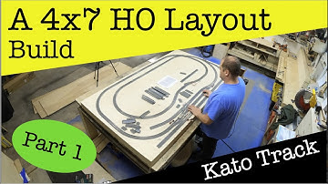 Building the benchwork - A 4x7 HO model railroad, part 1