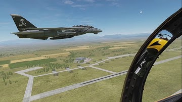 DCS: F-14B Overhead Break Formation Landing