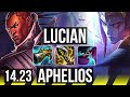 LUCIAN &amp; Leona vs APHELIOS &amp; Wukong (ADC) | KR Master | 14.23