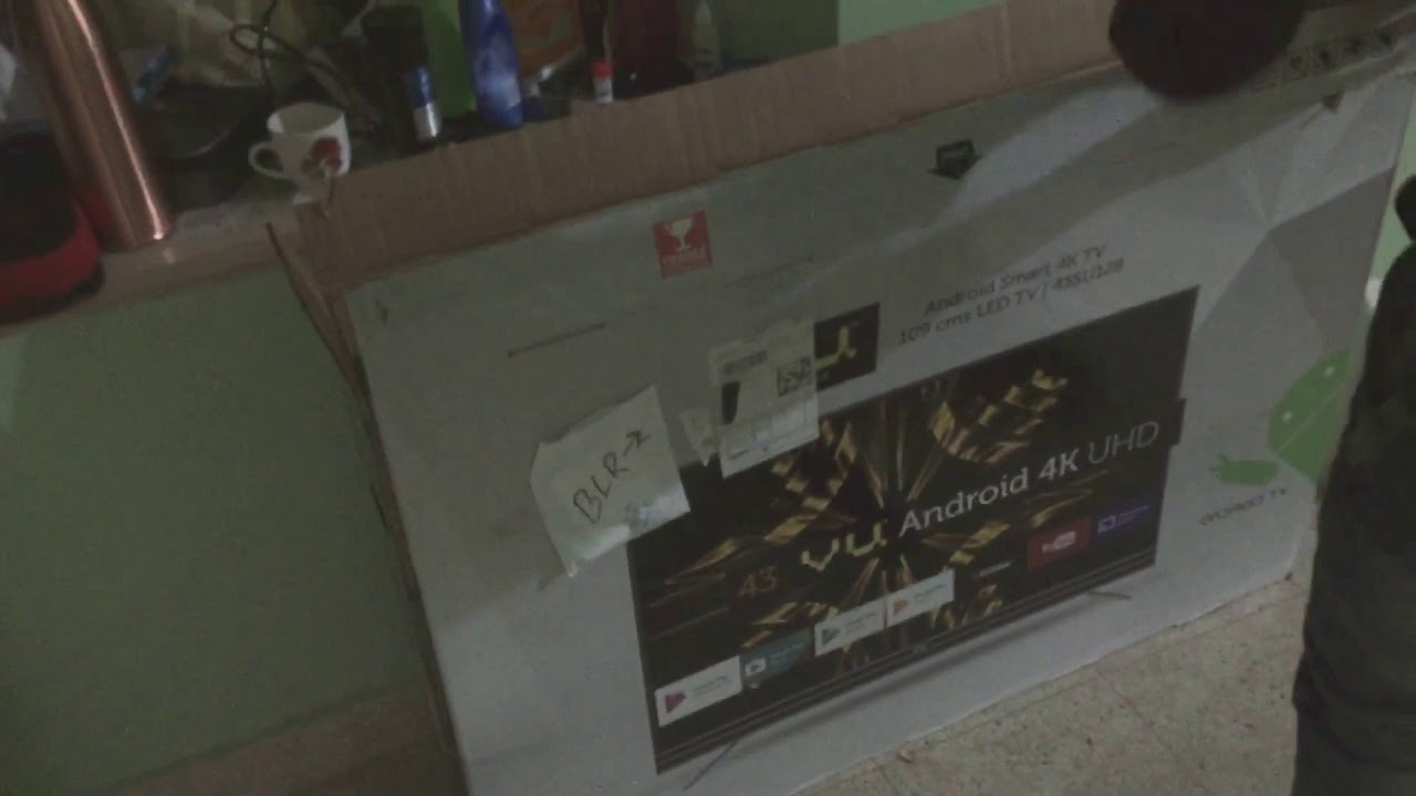 VU 43 inch android tv unboxing