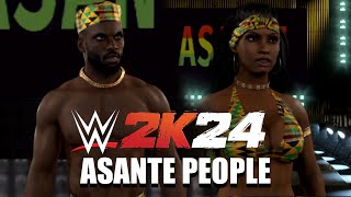 WWE 2K24 CAW SHOWCASE: Asante People