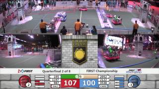 QF2M1   FIRST Championship Einstein Field