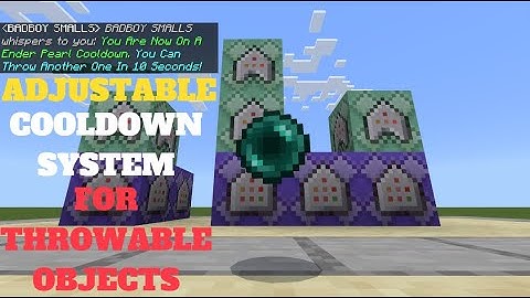 How To Make A Cooldown System For Throwable Items Minecraft Bedrock Command Blocks