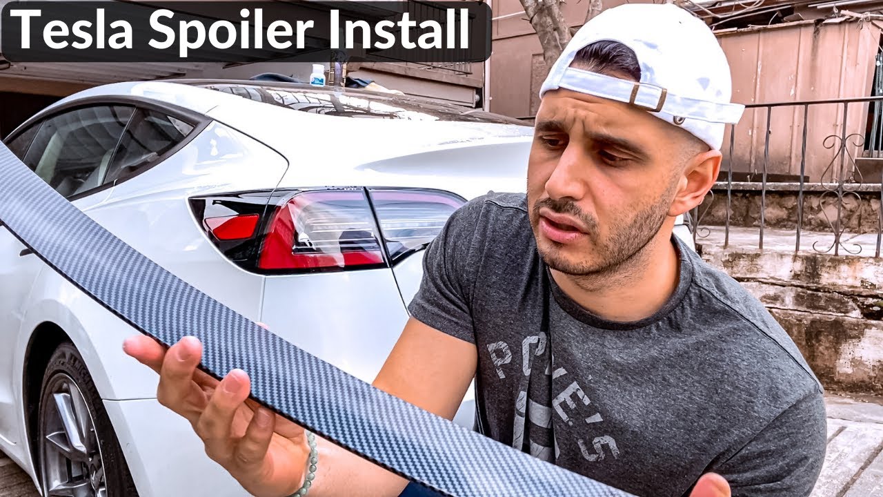 The Best Spoiler for your Tesla Model 3! | Install and Review - YouTube