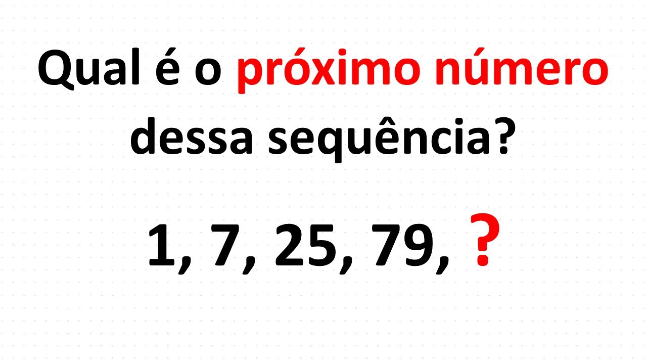 Qual é o próximo número na sequência: 1, 4, 9, 16, 25, 36