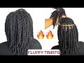 #minitwists #loosetwists #naturalhair 🔥JUICY FLUFFY TWISTS ON TYPE 4 NATURAL HAIR!🔥