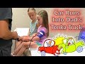 Tonka Truck vs Honda! Car Accident While Filming a Video & Doctor Visit Check Up