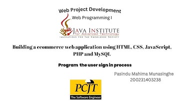 Program  The User Sign In Process || Pasindu Mahima Munasinghe
