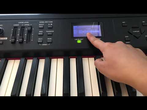 Roland RD-300NX Layering function for rich sounds !