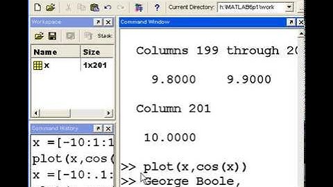 Matlab   Basics 04 plotting cos(x)