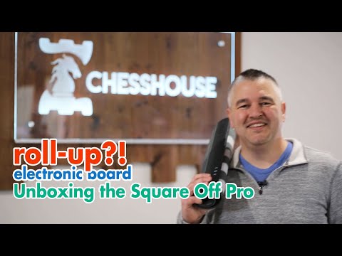 Square Off Pro Unboxing plus Beginning Chess Game on Chess.com