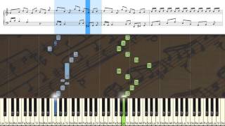 BWV 0781 No 10 2 part invention   Juan Sebastian Bach  Tutorial Piano   Synthesia