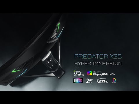 Predator X35 Curved HDR Gaming Monitor – Hyper Immersion | Predator