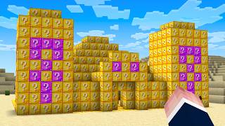 Minecraft mais les Structures sont en LUCKY BLOCKS !