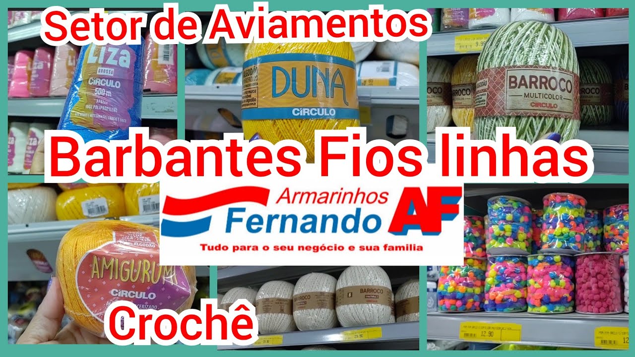 🛍️ARMARINHOS FERNANDO 25 DE MARÇO BARBANTES,FIOS,LINHA DE CROCHÊ 🧶 COSTURA 🧵 E MAIS...