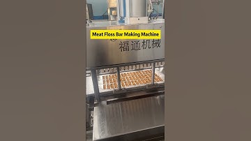 Fully Automatic Meat Floss Stick Forming Machine | Dried Meat Floss Bar Machine