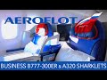 Aeroflot Business Class B777-300ER & A320 Sharklets FRA ✈ SVO ✈ HKG Multi Flight Report Review