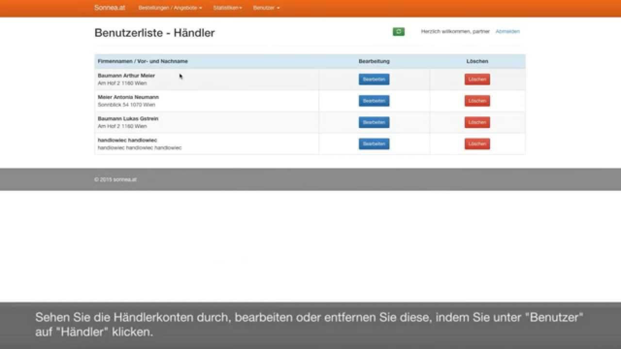 New das SONNEA Programm: Händlerkonto einrichten