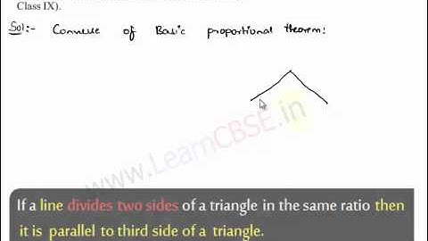 Mid Point Theorem Proof from Basic Proportionality Theorem | Converse of Basic Proportionality