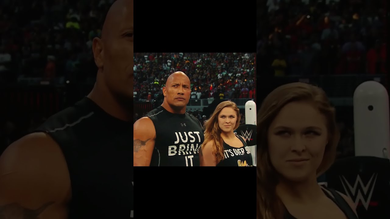 Don T Think That If You Are A Girl Can Do Anything Wwe Therock Rondarousey Wweshorts Shorts