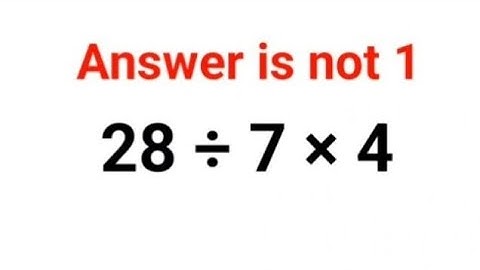 28÷7×4 The answer is not 1. Many got it wrong!  Ukraine Math Test #math #percentages #ukraine